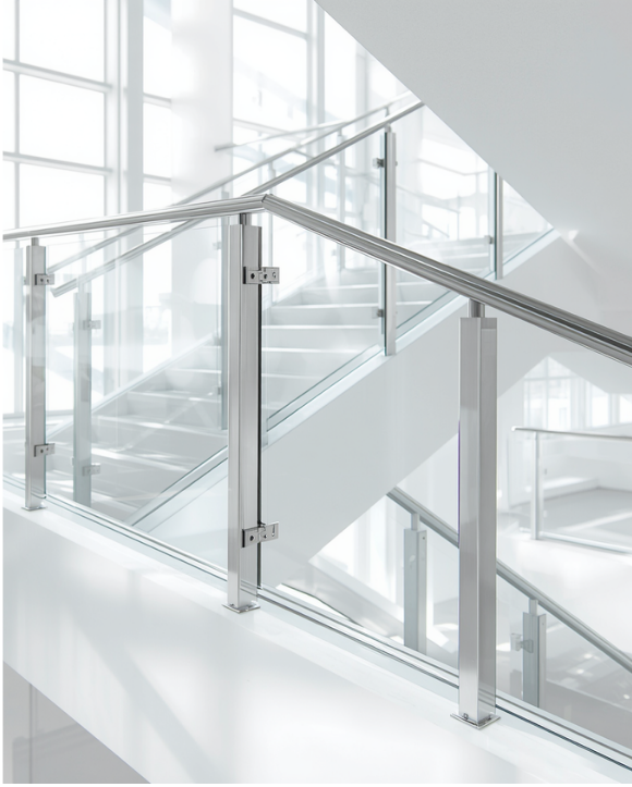 Fully framed glass railing Sample