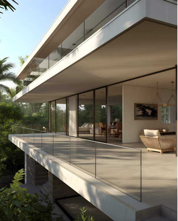 frameless railings