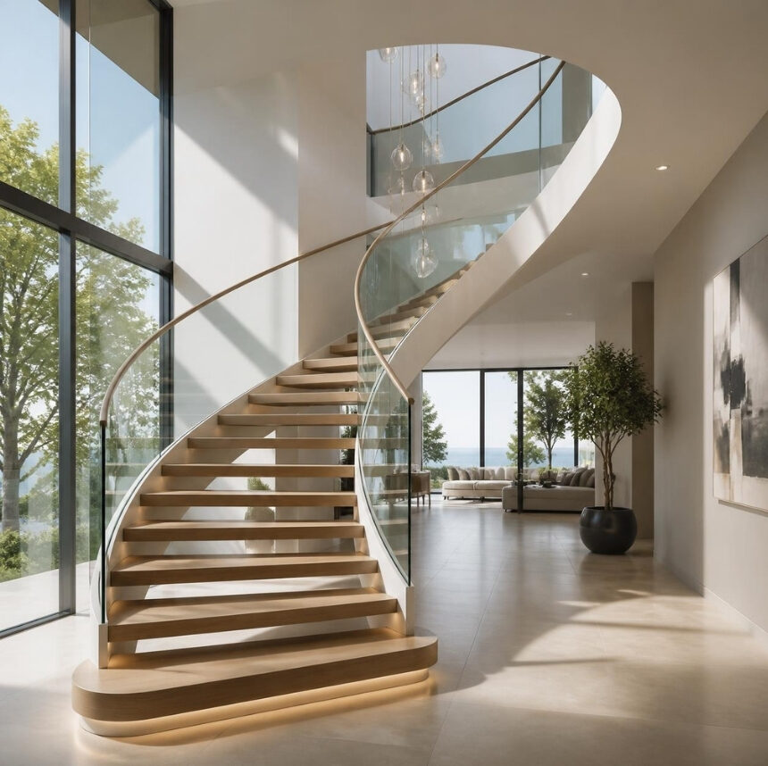 semi frameless railings