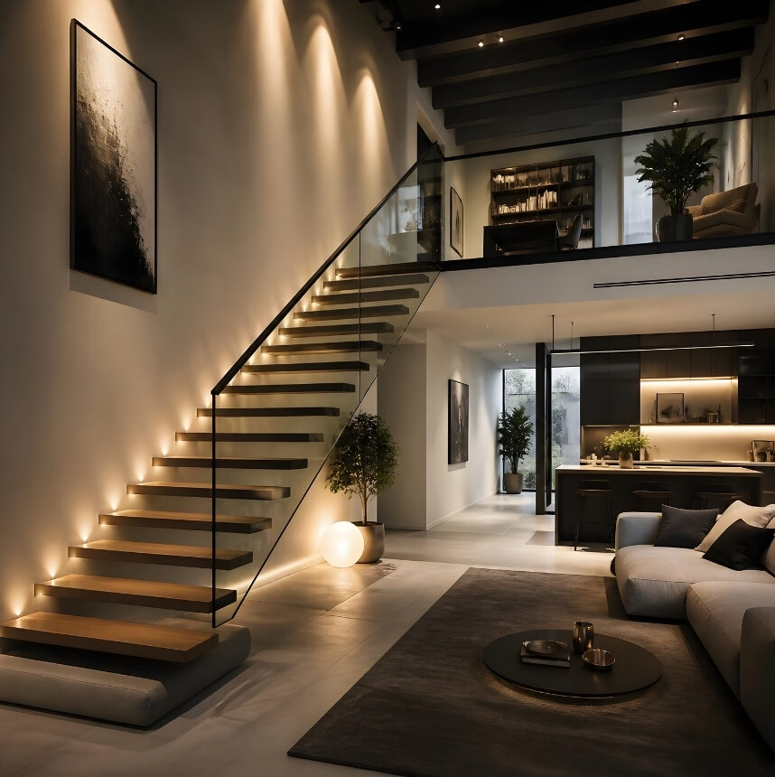 semi frameless railings