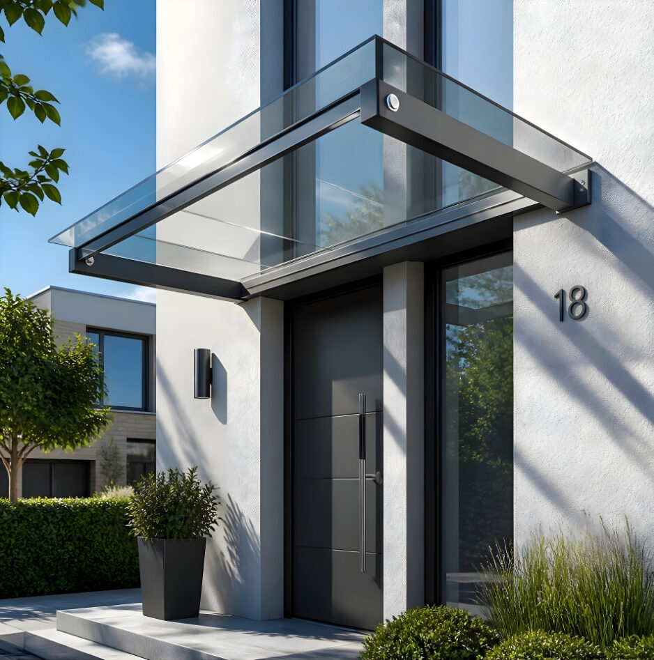 Fixed aluminum canopy sample